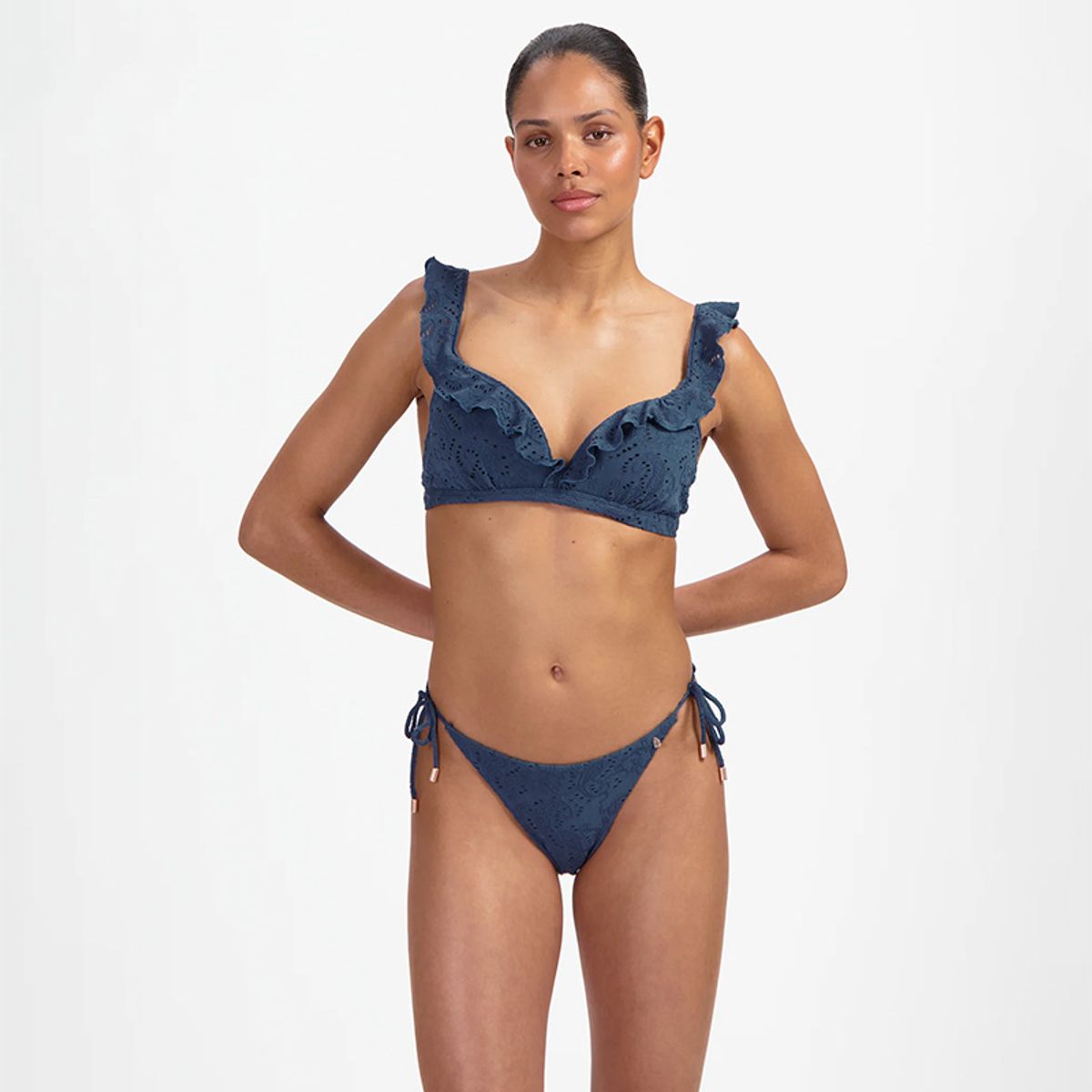 Beachlife Nightsky Embroidery Padded Bikinitopp