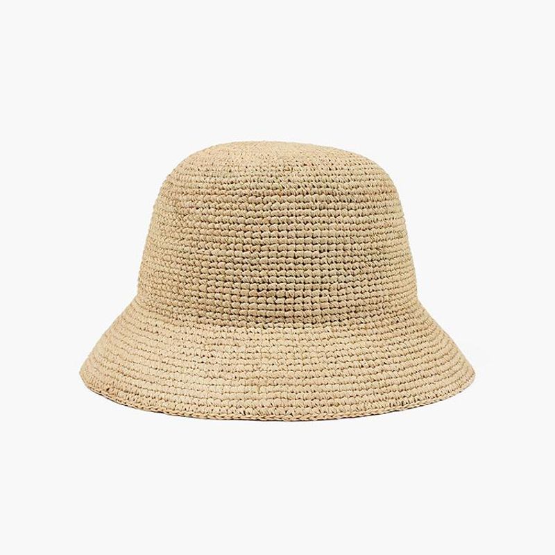 Manzini Nohr Etienne Straw Bucket Hat Sand