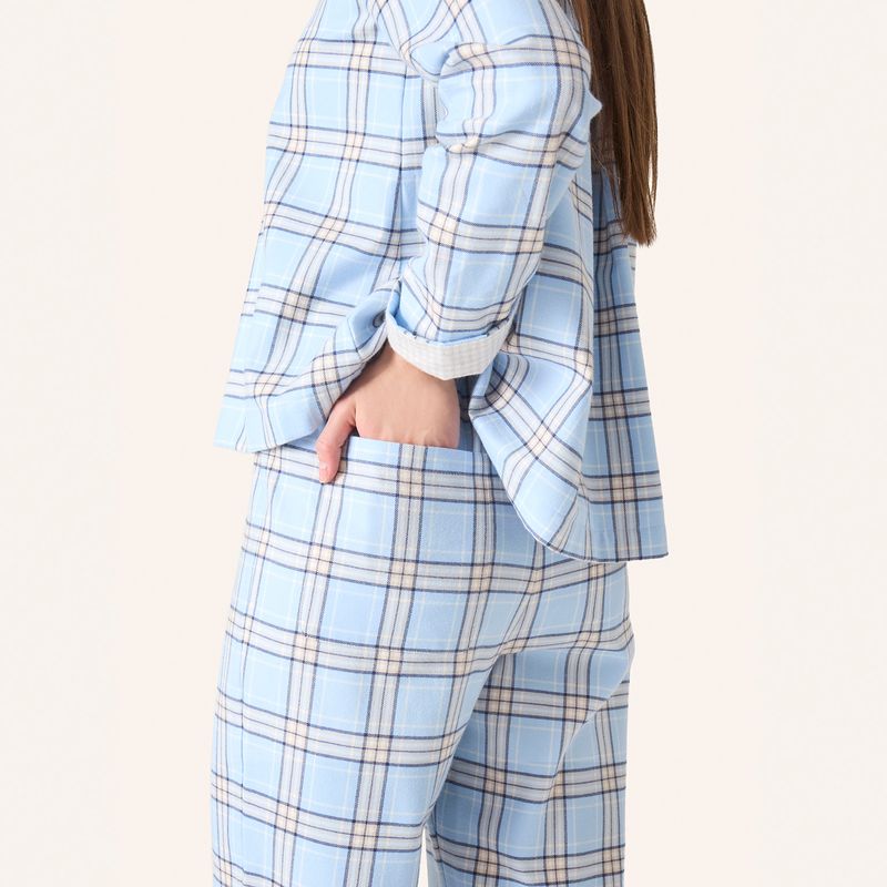 Yellamaris Karo Pyjamas Lyseblå