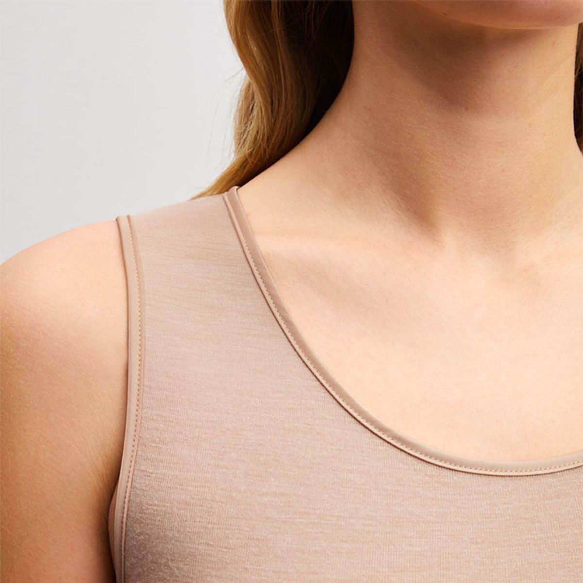 Calida True Confidence Ull og Silke Tanktopp - Desert