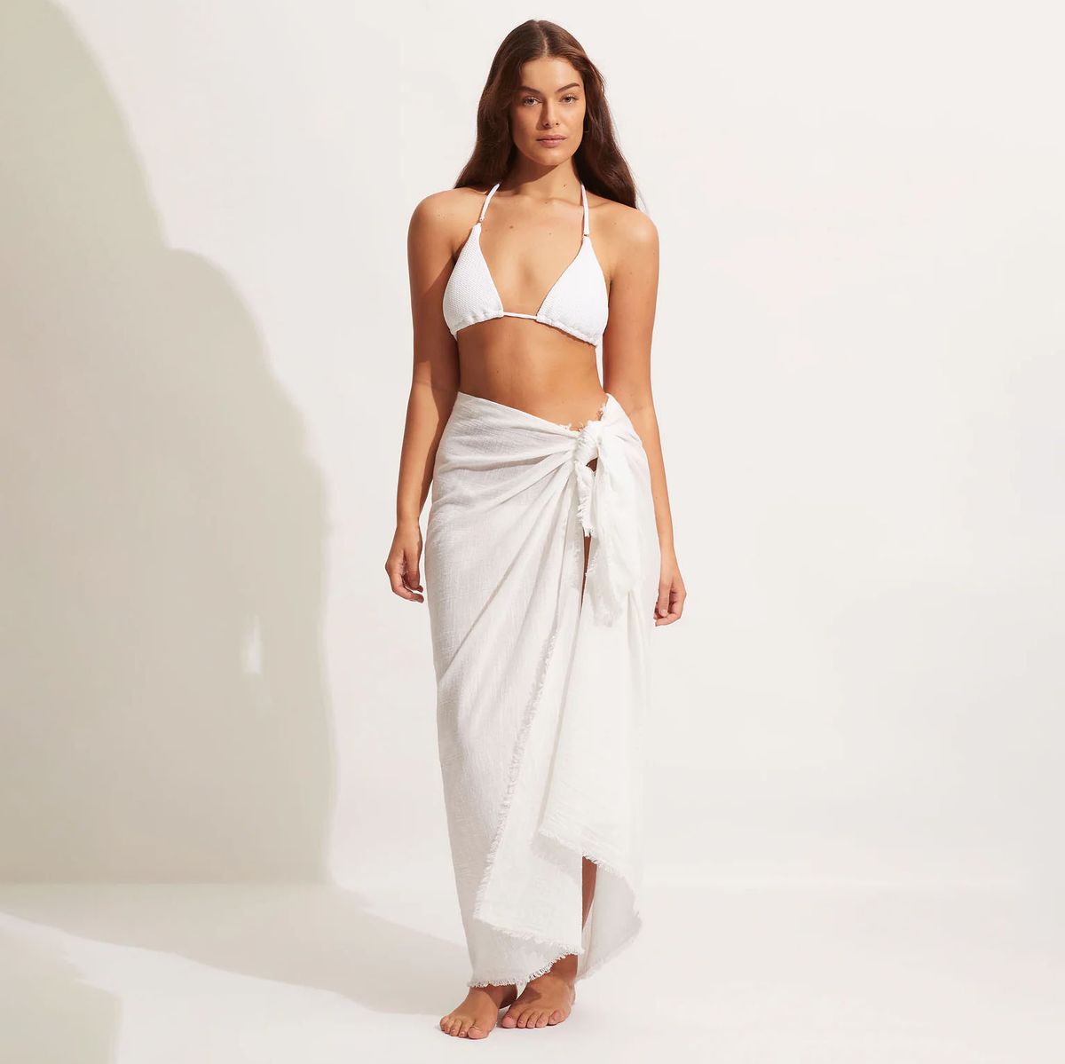 Seafolly  Beach Essential Textured Cotton Sarong