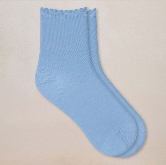 Hovedbilde Bleuforet Lisle Bomull Ankelsokk Quarts