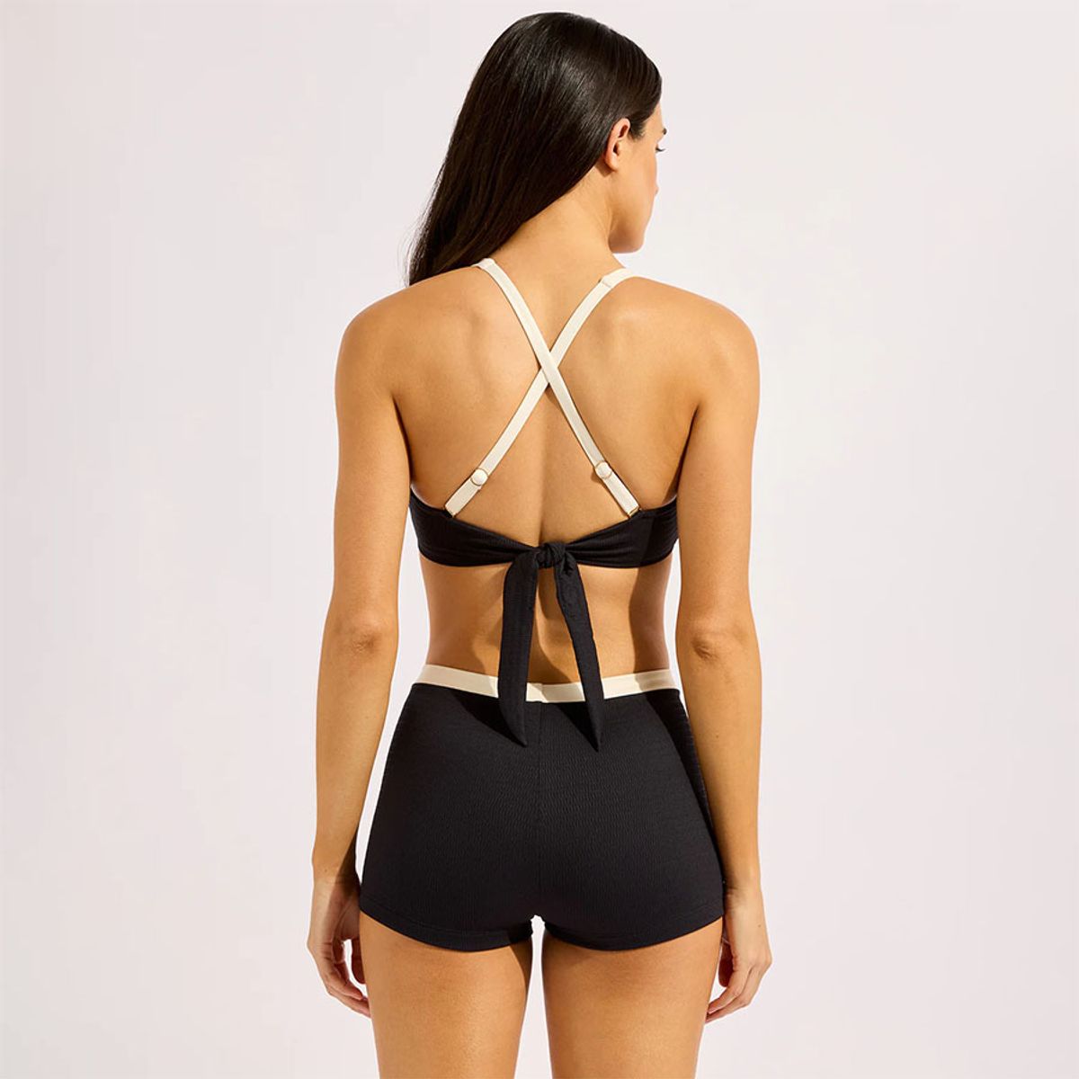 Seafolly Bandwave Boyleg Pant Black
