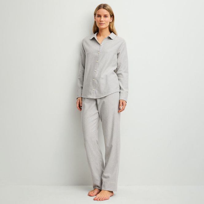 Hovedbilde Calida Flannel Dreams Pyjamas - Pearl Blue