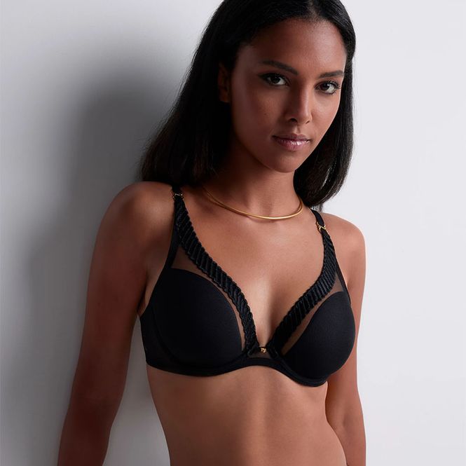 Hovedbilde Aubade Sheer Emotion Triangle Bh Black