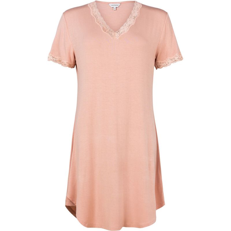Lady Avenue Bamboo Nattkjole Kort Arm